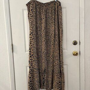 LTS Woman's Plus-Size Animal Print Hippie Festival Skirt Sz 22-24